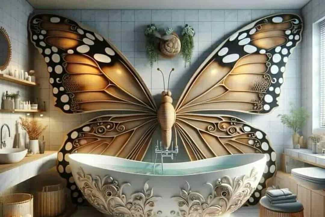 کاشی حمام سه بعدی با طرح های طبیعی و چشمگیر